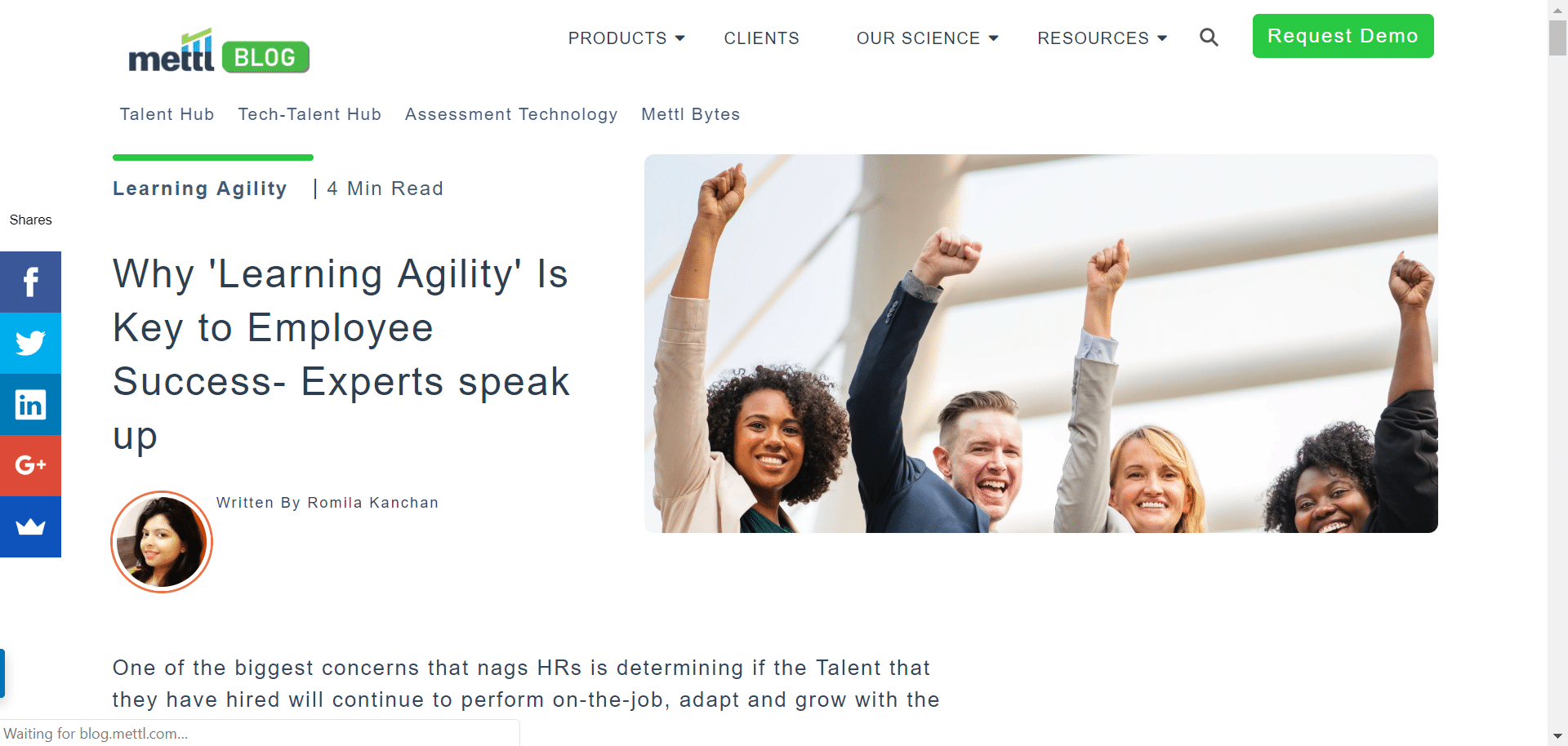 Susan comments on learning agility